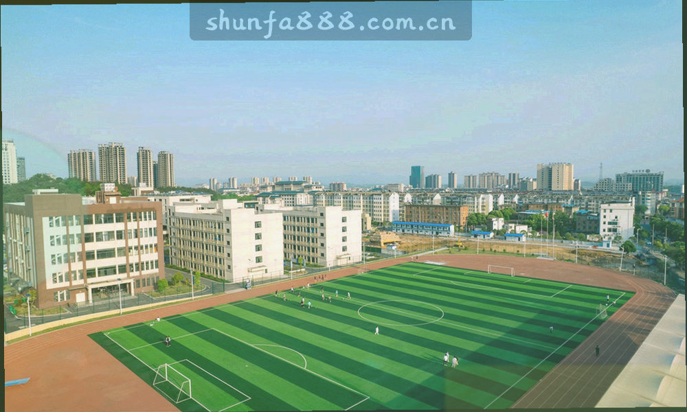 城市的体育场灯光夜景